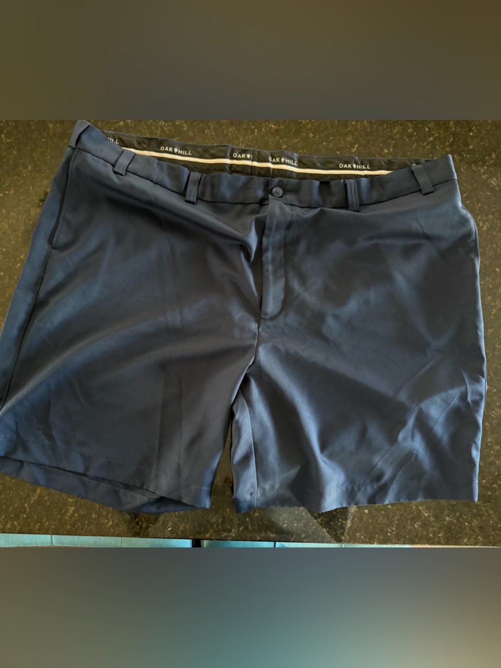 Oak Hill Navy Men's Flat Front, light weight  Shorts